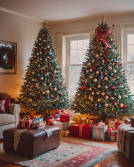 christmas tree with gifts