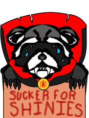 Sad Vampire Raccoon