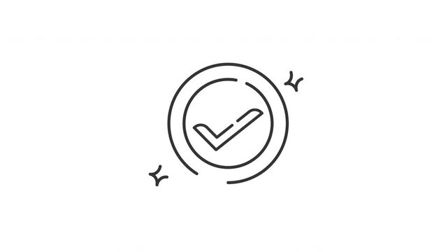 payment success symbol icon animation motion graphic design video