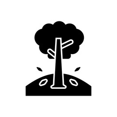 autumn tree leaf icon, falling leaves in autumn. Vector illustration isolated on white background, suitable for design, websites, printing, mobile and web applications, etc.
