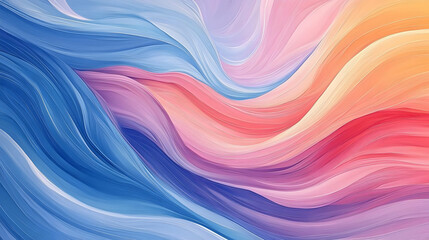 Fototapeta premium Abstract Swirls of Color in a Colorful Abstract Background