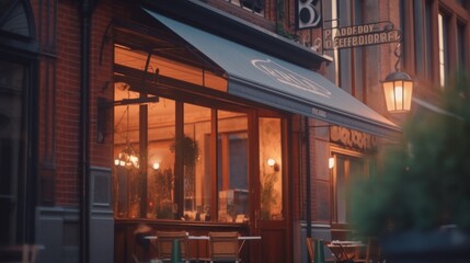 Cosy Cafe in a European City