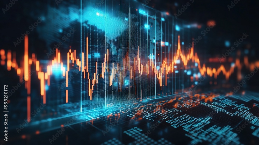 Poster data visualization with graphs and statistics