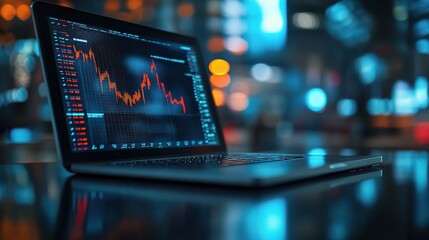 Data Analysis on Laptop with Graphs and Charts