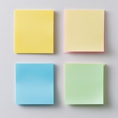 Fototapeta premium colorful sticky notes on a white background