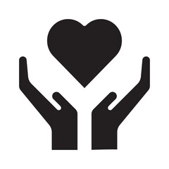 Heart icon isolated on white background. heart symbol, logo illustration