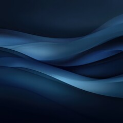 Fototapeta premium Abstract Blue Wavy Lines Background, Digital Art, Minimalist Design, Modern, Geometric Pattern.