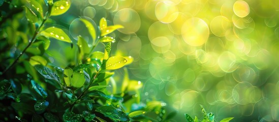 Green Blurred Background The Bokeh Effect