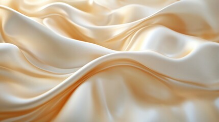 Obraz premium An elegant abstract design of flowing champagne gold and ivory shapes reflecting luxury and refinement in a harmonious blend of tones