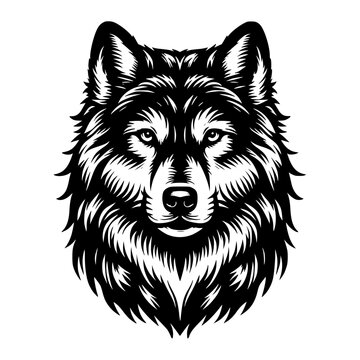 recommend clip art: Wolf head Logo Illustration