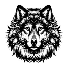 Wolf head Logo Illustration