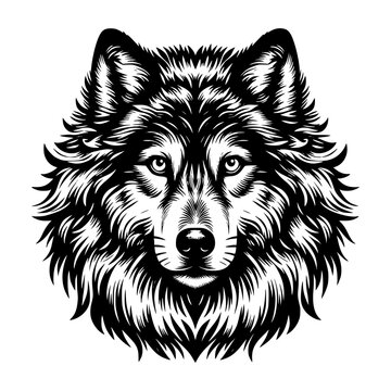 recommend clip art: Wolf head Logo Illustration