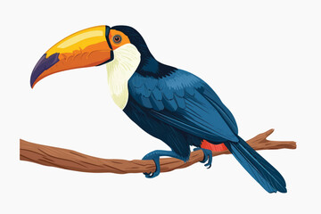 Obraz premium rawpixeloffice19_antique_of_toucan__in_the_style_of_sky-blue_an_53e21cde-6e20-4389-824a-2b4e83752a71-p