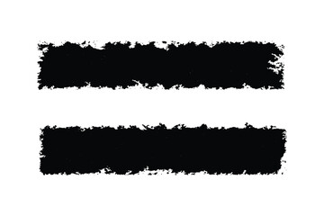 Black brush stroke grunge effect design.