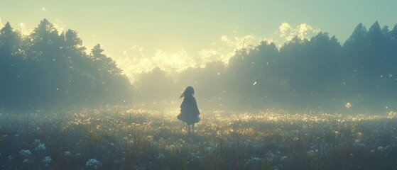 Inspiration igniting the senses, a photographers eye capturing a dreamlike, evocative moment