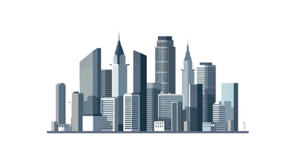 Obraz premium Modern urban cityscape illustration