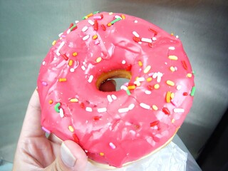 アメリカのカラフルなドーナツ