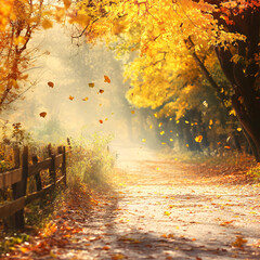 Fototapeta premium Autumn theme background image