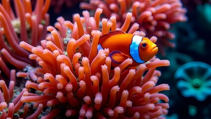 Clownfish and anemone