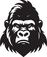gorilla icon design vector style