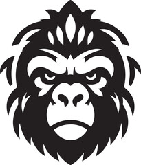 gorilla icon design vector