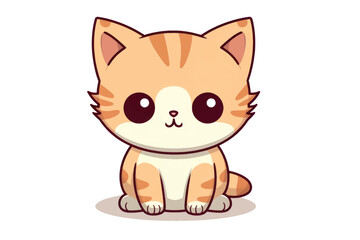 Obraz premium rawpixel_office_32_cartoon_illustration_of_tabby_cat_cute_kawai_94e45da7-8b04-4a93-a16c-f0553ef43529-p