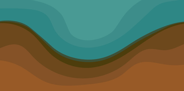 Abstract pond and bottom sediments in section.