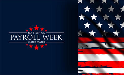 National payroll week is observed every year in September. Holiday concept. 