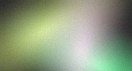 Abstract color gradient green yellow grainy color gradient background dark abstract backdrop banner poster card wallpaper website header design