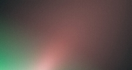 Abstract color gradient green magenta grainy color gradient background dark abstract backdrop banner poster card wallpaper website header design