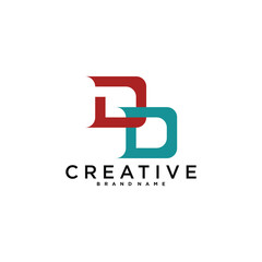 DD letter logo design. Creative DD letter icon. Premium Vector