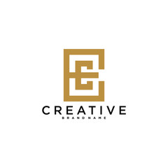 Obraz premium EE letter logo design. Creative EE letter icon. Premium Vector