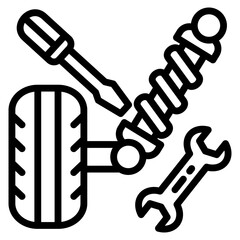 shock absorber, strut, spring, bounce, stability