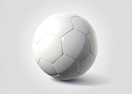 recommend clip art: A minimalist illustration of a white football with a subtle shadow on a plain background, symbolizing the simplicity and elegance of the sport.