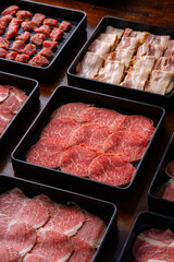 Fresh Meat Selection for Grilling and Barbecue