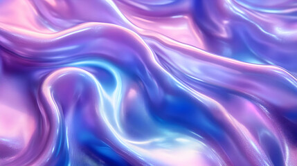 Obraz premium Abstract Iridescent Fabric Background with Purple and Blue Tones