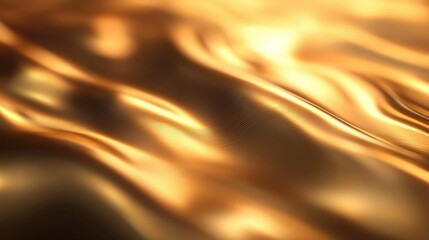 A smooth, shimmering gold metallic background with subtle light reflections