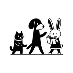 Cute animal illustration