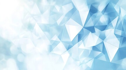 Bright Geometric Soft Blue Background
