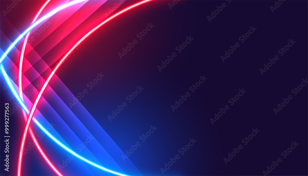 Wall mural abstract and glowing vibrant lines digital background with text space