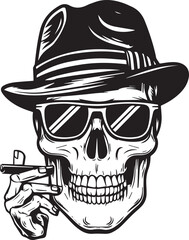 human skull vector and illustration