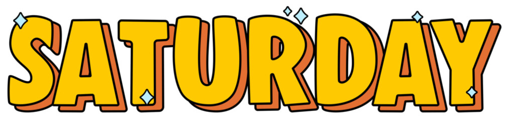 Saturday Letter sticker