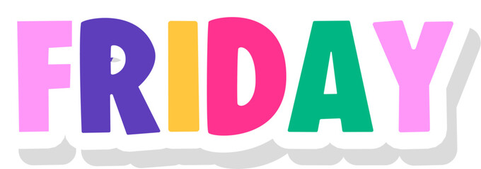 Friday Letter sticker