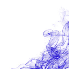 Fototapeta premium Abstract Blue Smoke Border