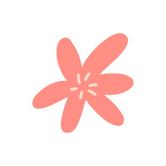 flower icon cartoon vector illustration