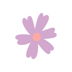 flower icon cartoon vector illustration