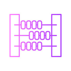 abacus toy gradient icon