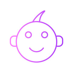 baby gradient icon