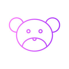 bear gradient icon