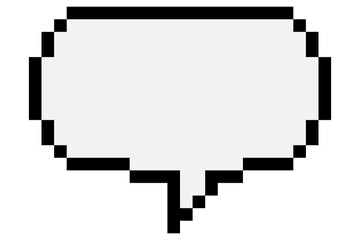 bubble talk pixel 8 bit vector png